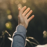 hand reaching out
